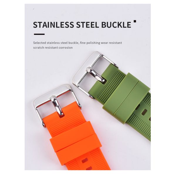Soft Ribbed Silicone Strap · Customizable Colors | OEM/ODM - China Wholesaler SHX