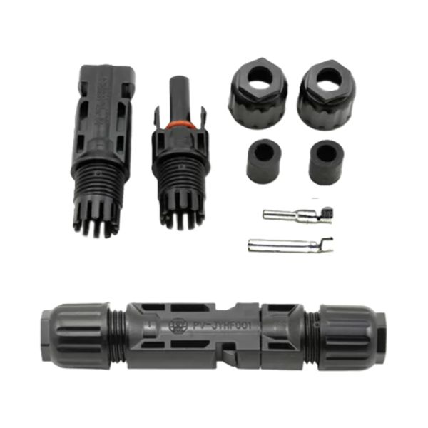 MC4 Solar PV Connectors Panel Mount with Female and Male Plug for New Energy Solutions