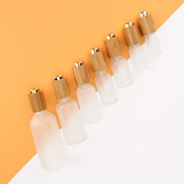 Круг 1 Oz 2 Oz бутылки капельницы прессы 4 Oz бамбуковые косметические упаковывая