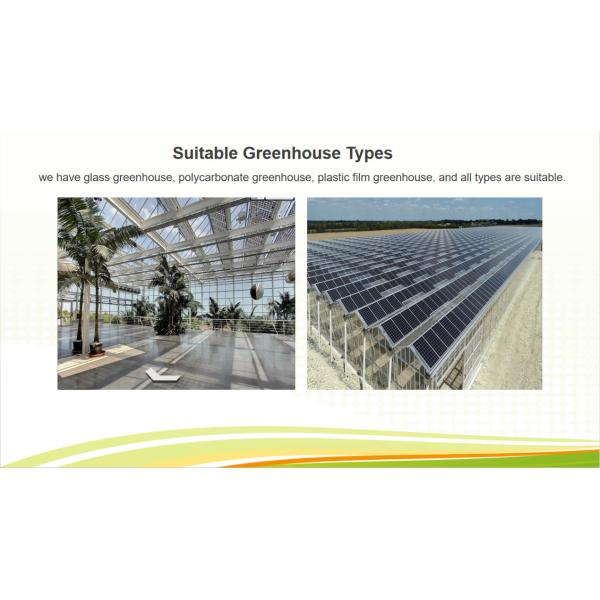 Strong Metal Frame Greenhouse Automatic Systems Solar Energy Green House