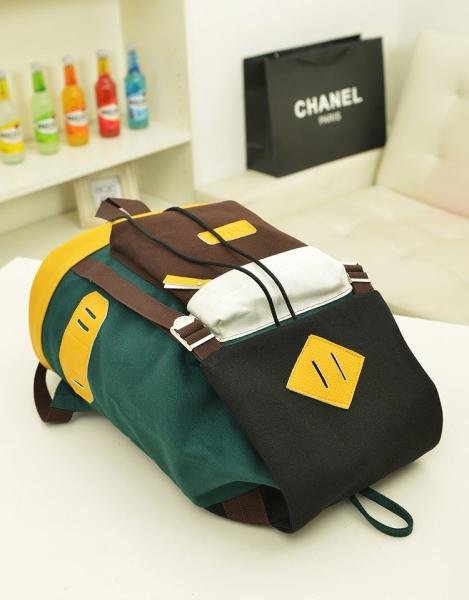 New fashion shoulder bag pig nose color bag Korean middle school students bag men's and women's bag travel bag