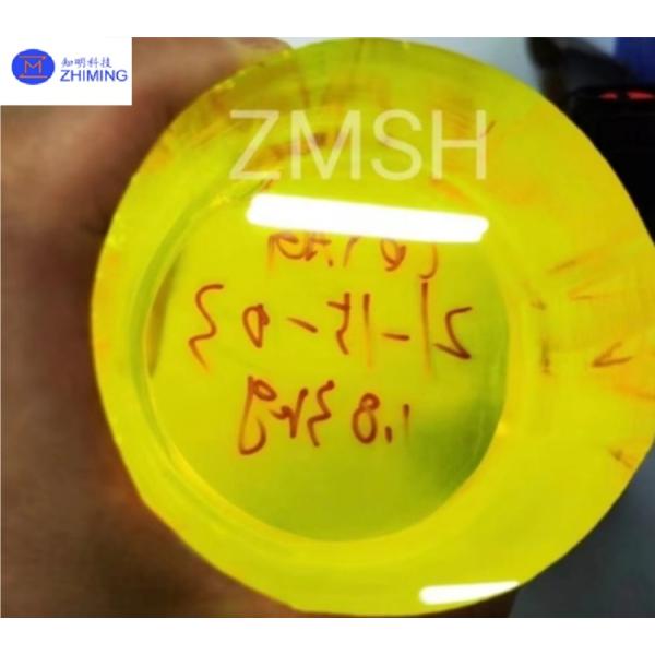 Granate de aluminio ytrium YAG cultivado en laboratorio cortado en forma libre Sapphire morado Cristal de piedra preciosa Material Dope Iones de neodimio