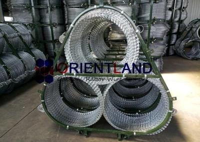 0.45mm Razor Blade Fencing Wire Obstacles 70m Good Resistance To Natural Forces