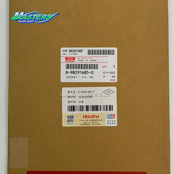 ISUZU NKR NPR 4JJ1 substituição de jato de cabeça de cilindro 8982916850
