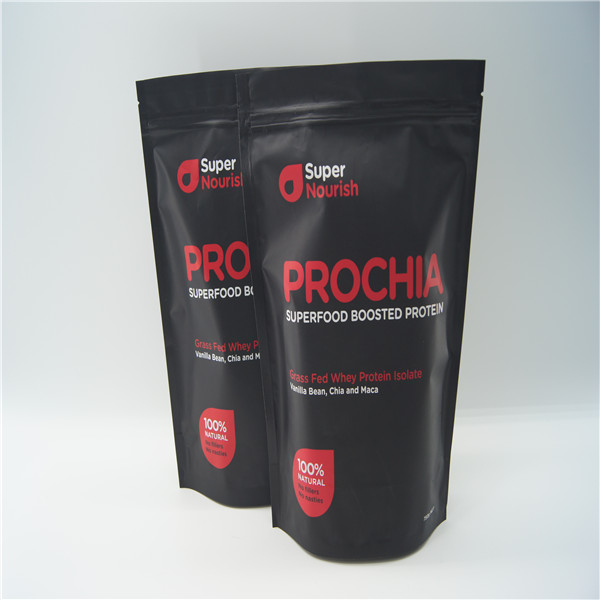 Мешок фольги метки частного назначения штейновый черный упаковывая 1КГ ДЛЯ упаковки порошка протеина