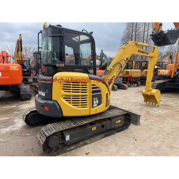 90% 2019 year 5 ton small machine digger used mini excavator komatsu pc55MR 1 included