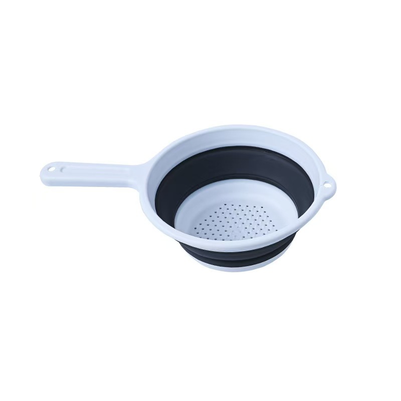Creative Kitchen Bath Fruit Storage Kitchen Tool and Bath Ladle Long-Handled Collapsible Ladle for Drain Water