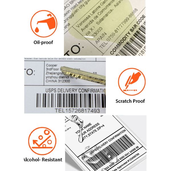 Waterproof 60mm Thermal Printer Roll Paper for Barcode Printing