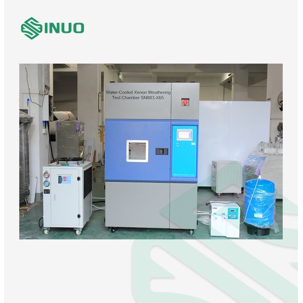 Water-Cooled Xenon Arc Weathering Chamber with ISO 4892 Compliance and 6500cm2 Exposure Area for Environmental Testing
