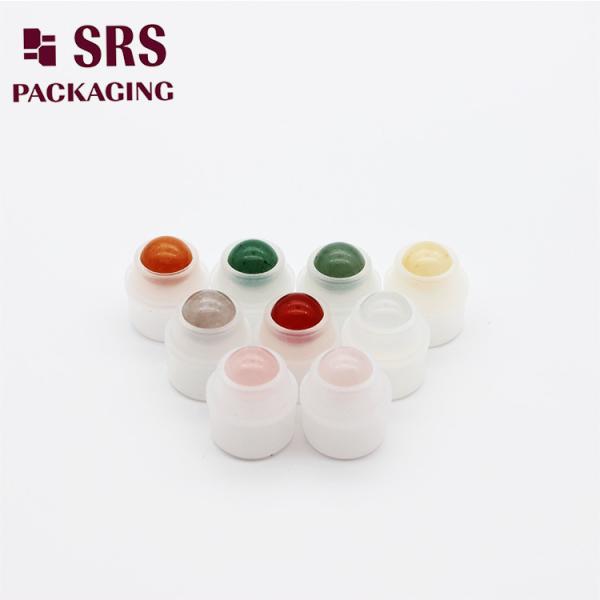 SRS empty cosmetic 15ml colored roller ball with holder for roll on bottle