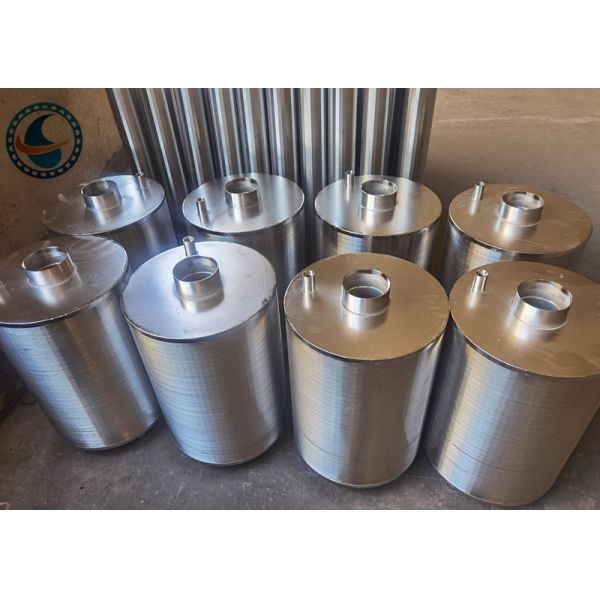Slotted Cylindrical Wedge Wire Filter Basket Strainer 316l Stainless Steel
