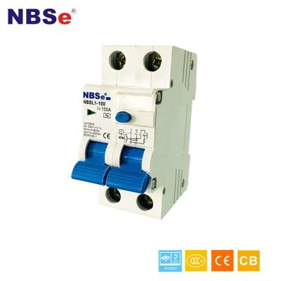 da série atual do interruptor NBSL1-100 do resíduo da segurança 4P fogo alto - resistente