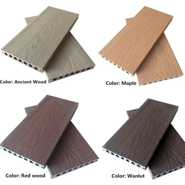 Wholesale Waterproof Swimming Pool Dual Color Coextrusion Wpc Wood Plastic Composite Decking