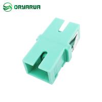 SC simples de OM3 OM4 ao tipo soldado de abrigo plástico multimodo do adaptador do LC