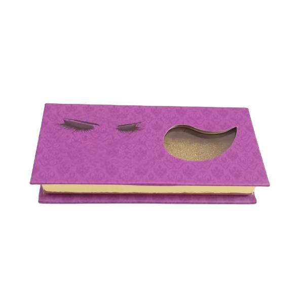 Boîte cadeau en argent glitter fausse cils