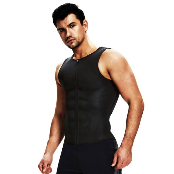Упражнения Gym Zipper Tank Top Сауна жилет Мужчины Неопрен Тренер талии Формировщик полов Женщины