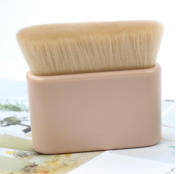 Dense Hair And Durable Plastic Handle Makeup Kabuki Brush Synthetic And Vegan