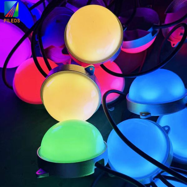 High Power 9W DC24V Addressable 100mm LED Pixel Dot Light DMX Control RGB Module for Architectural Lighting