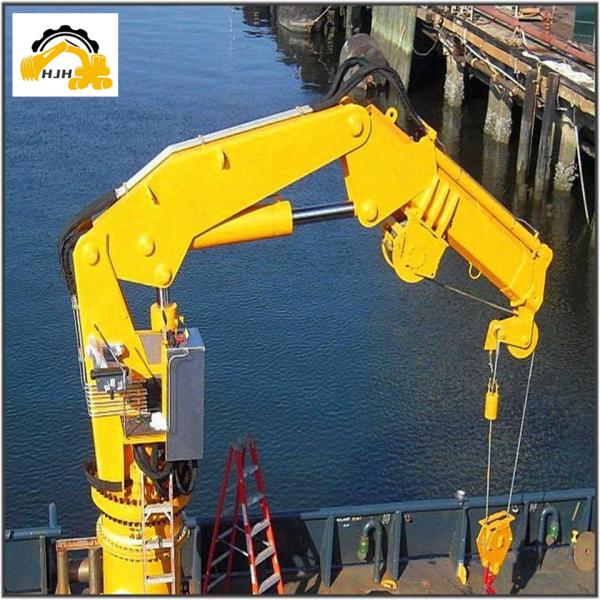 20t 30ton Marine Folding Arm Crane Telescopic Boom Crane Suitable Excavator HOWO Truck