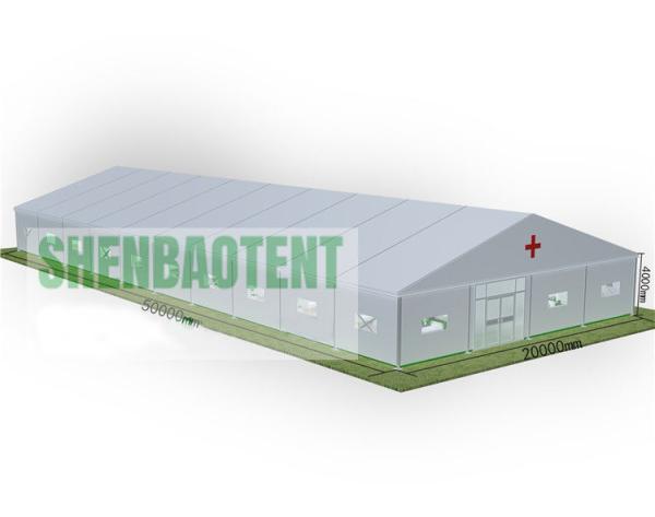 High Reinforce Aluminum Hospital Tent Erected In Park Emergency Anti Rust Surface