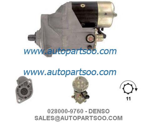 028000-9760 28100-1542 - motor de acionador de partida 24V de DENSO 4.5KW 11T MOTORES DE ARRANQUE