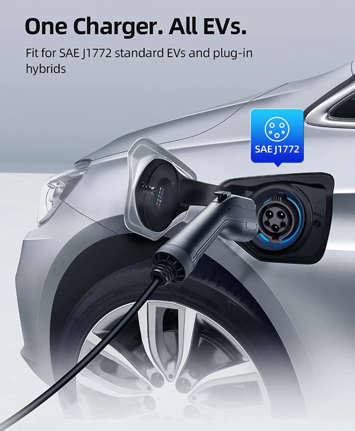 Зарядное устройство EV уровня 2 32Amp 220V-240V NEMA 14-50 Стыковочный портативный зарядное устройство EVSE SAE J1772