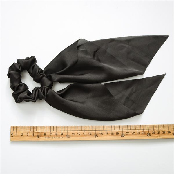 Ponytail Scarf Scrunchie Holders Imitate Silk Satin Solid Color Knotting Ribbon  28cm 20g
