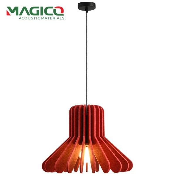 New Sound Absorbing Felt Lampshade Three Layer Design Commercial Pendent Light PET Felt Lampshade