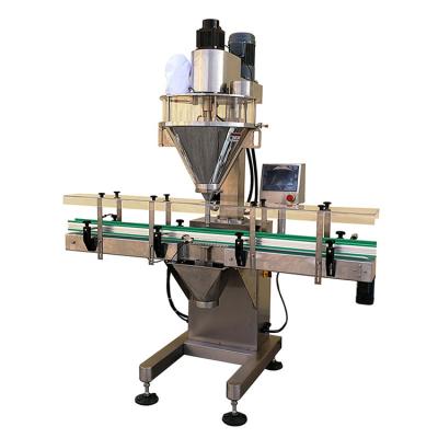 Spice Coffee Flour Automatic Auger Powder Filler Machine 40 Bottles/Min