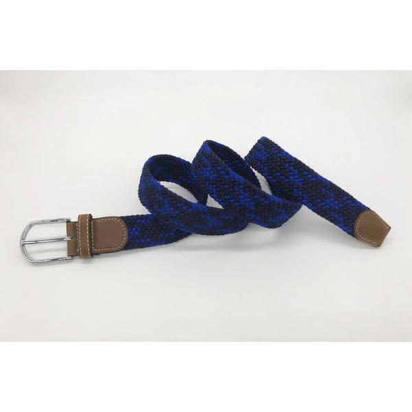 3.5cm Width Mens Woven Elastic Belt For Work Shorts Pants