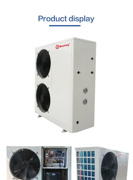 Side Blowing 21kw Heat Pump Pool Water Heater， Air Source Heating System Constant Temperature 38 Degrees