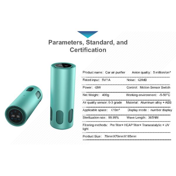 уборщик воздуха очистителя ISO9001 Hepa воздуха генератора озона автомобиля 550m3/h для аллергий