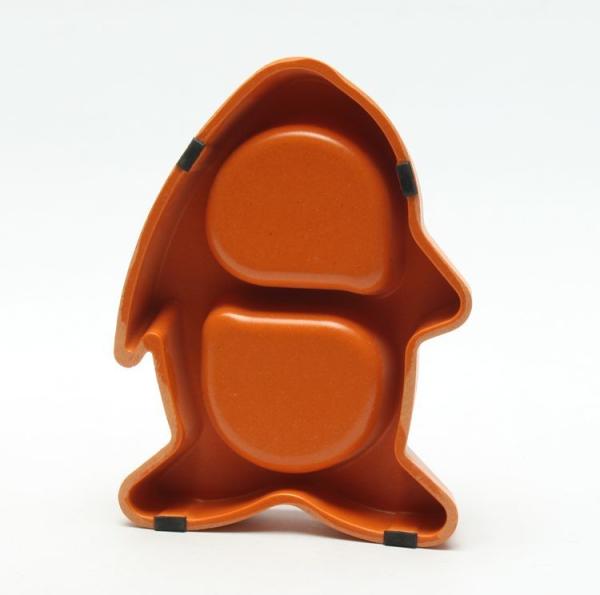 High Strength Round Cat Food And Water Bowls Cute Fish Shape Lightweight