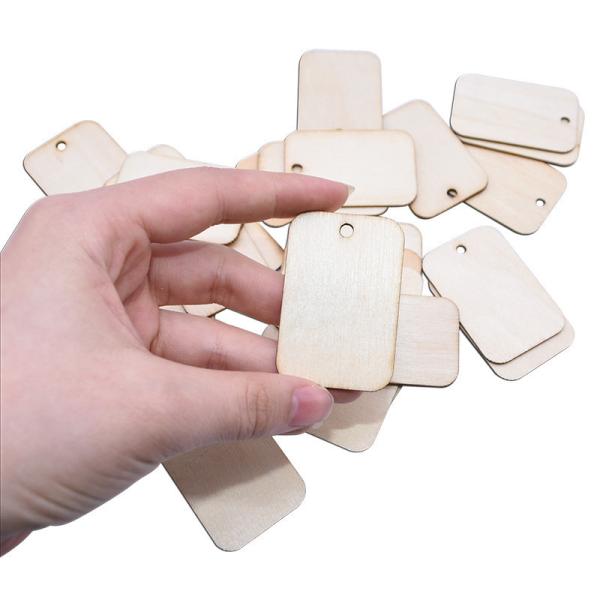 Waterproof and Reusable Smart Wood Tags Offset Printing with Data Storage