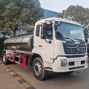 Dongfeng Food Grade Storage Stainless steel Cooking Oil Fuel Tanker Drinking