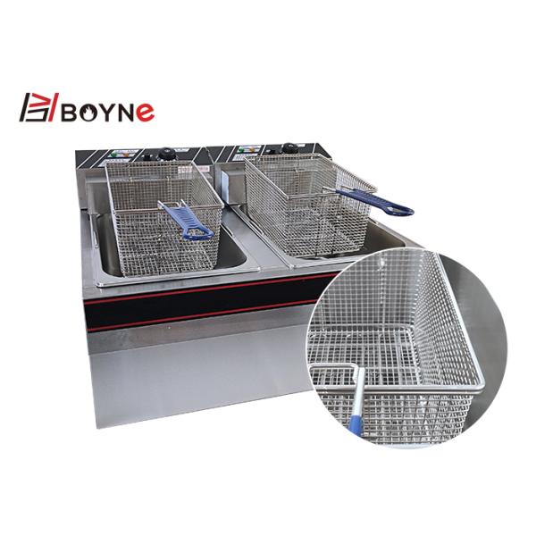 Fried Chicken Fast Food Restaurant Electric Fryer Double Tank