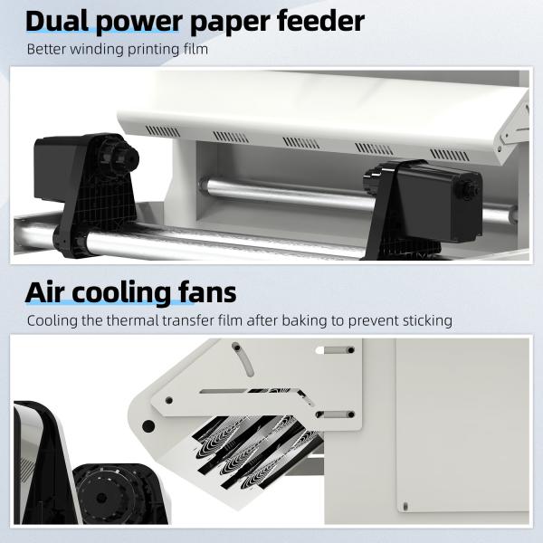 24 Inch DTF Shaker Dryer 60cm Film Width For Nylon / Chemical Fiber
