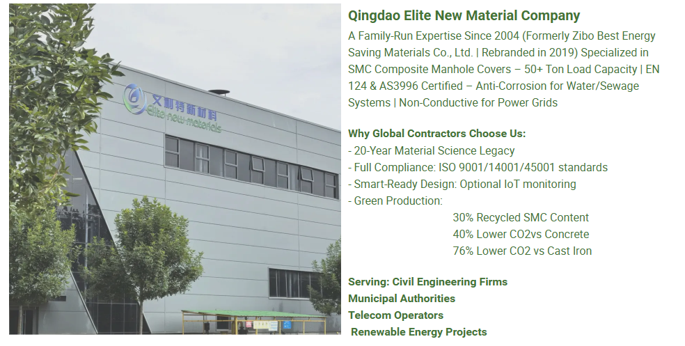 High Load Capacity SMC Manhole Cover - Reliable for Heavy Duty Applications