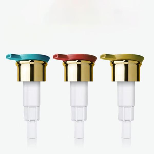 SR-304 Quantité 1 pièce Couleur personnalisée 28mm 4cc Sortie Crème pour les mains Gel PP Plastique pompe à lotion gauche-droite