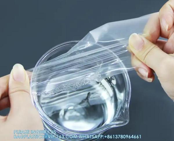 Custom Biodegradable Packaging PVA Film Water Soluble Dissolvable In Hot Water laundry pod film mold peel
