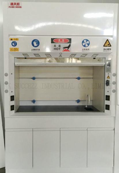 1.0mm Steel Chemical Ventilation Hoods Free Air Flow 0.37kw PP Fans