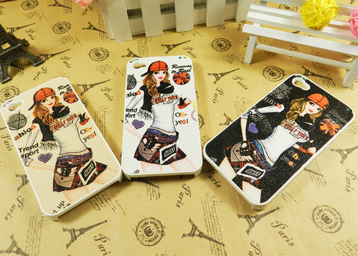 Cartoon Kawaii Iphone 4 Hard Shell Case , Defender Protective Phone Cases