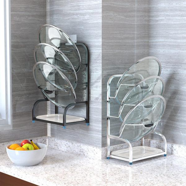SS Chopping Board Storage Rack , H38cm Hanging Cutting Board Holder