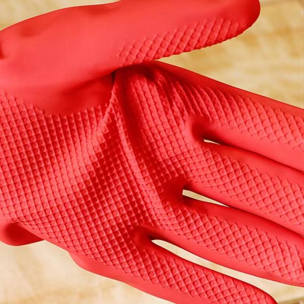 Kitchen Chemical Resistant Latex Gloves Toilet Cleaning 32CM Latex Free Gloves