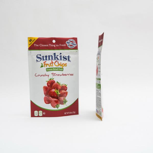 80mm Matte OPV Stand Up Zip Lock Pouch Printed Plastic 0.8oz Dry Fruit Packing