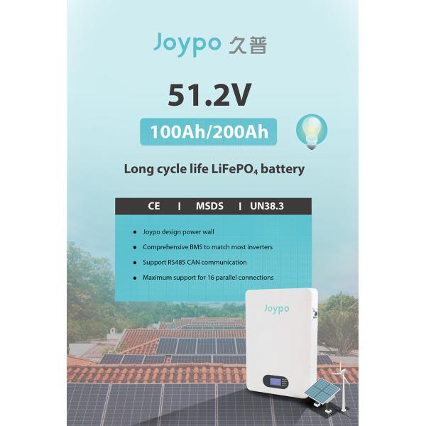 Joypo 51.2V 100Ah 200Ah Бытовая резервная батарея Солнечная батарея Складные устройства для солнечных панелей