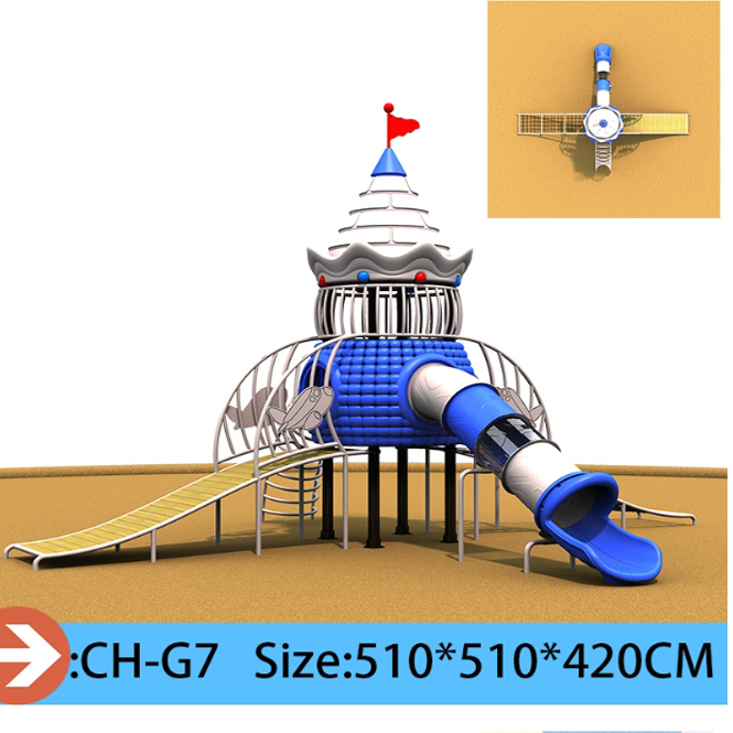 Pumpkin  Robot Theme Large Outdoor Playground Slide  Custom Plastic Combination Slides Climbing Tunnels Adventure Tubes for Parks Kindergartens  Resorts