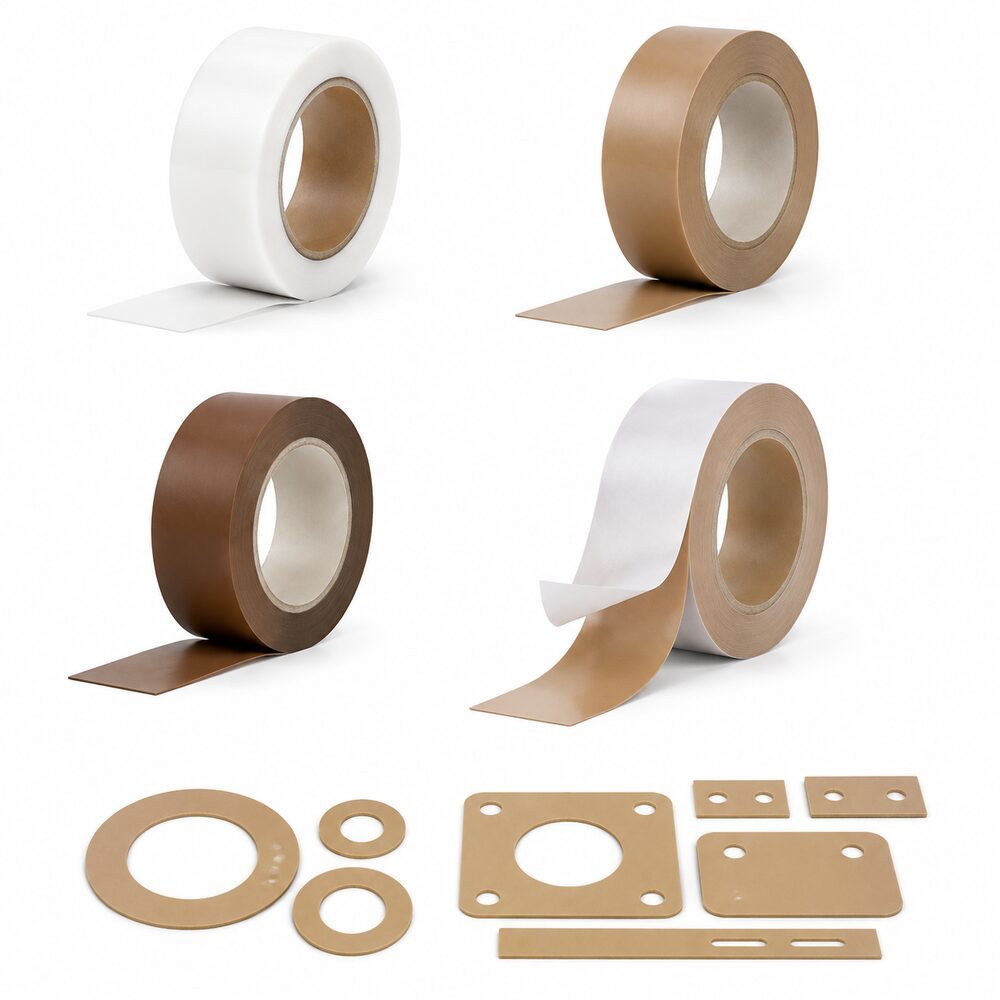 Acrylic Adhesive PTFE Tape (Acrylic PTFE Tape / Silicone-Adhesive-Free PTFE Tape / Medium-Temperature Non-Stick Tape) – For Guide Rails, Rollers, Heat Sealing & Equipment Lining