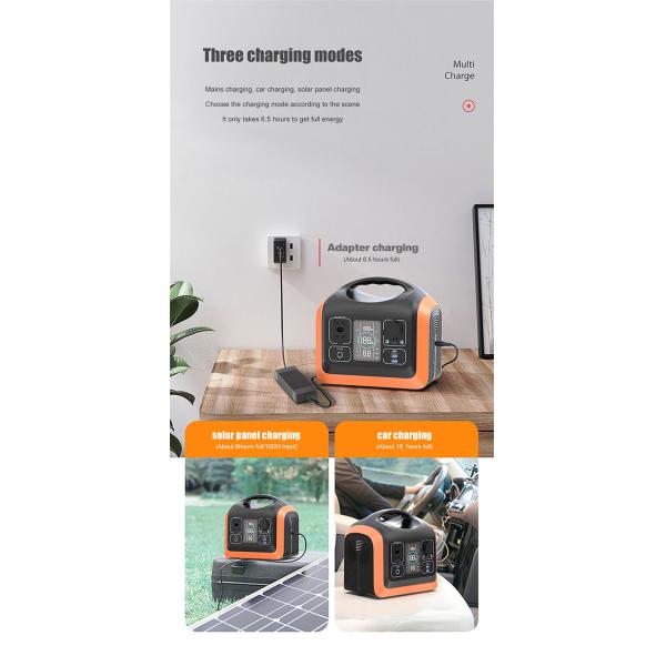 MPPT Controller LiFePO4 Battery 600w Solar Power Station Portable Solar Panel Power Bank