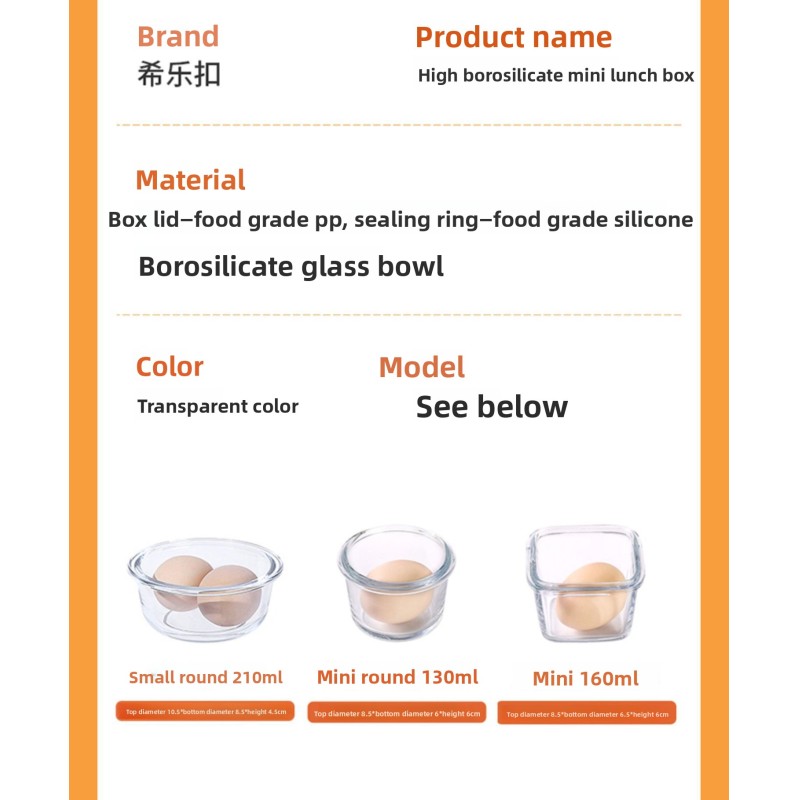 Hot Selling Steamable Microwave Safe Glass Food Container Sustainable Fresh-Keeping Lunch Box with Lid for Kitchen Use
